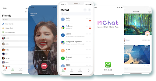 MChat Interface Showcase